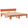 Estructura de cama Marrón cera 180 x 200 cm Madera de pino 2