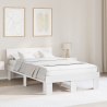 Estructura de cama Blanco 120 x 190 cm Madera de pino sólido 1