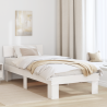 Estructura de cama Blanco 90 x 200 cm Madera de pino sólido 1