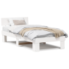 Estructura de cama Blanco 80 x 200 cm Madera de pino sólido 4
