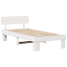 Estrutura da Cama Branco 75 x 190 cm Madeira de Pinheiro Sólido 2