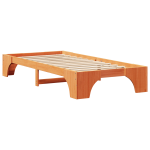 Estructura de cama Marrón cera 80 x 200 cm H