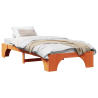 Estructura de cama Marrón cera 80 x 200 cm 3