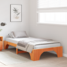 Estructura de cama Marrón cera 80 x 200 cm 5