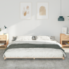 Estructura de cama Marrón 200 x 200 cm Madera maciza de pino 5