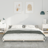 Estructura de cama Blanco 200 x 200 cm Madera maciza de pino 5