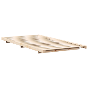 Estructura de cama Marrón 80 x 210 cm Madera maciza de pino H