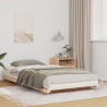 Estrutura de cama de chão Castanho 80 x 220 cm 1