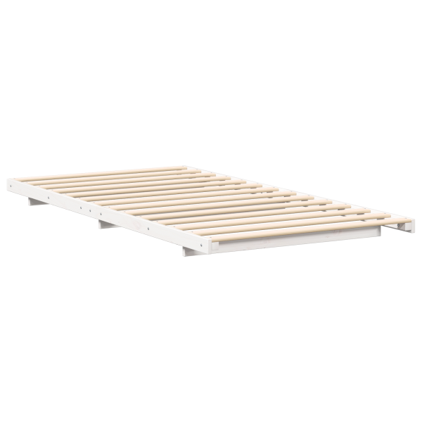 Estructura de cama Blanco 100 x 220 cm Madera maciza de pino M 2