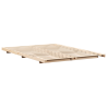 Estructura de cama Marrón 140 x 220 cm Madera maciza de pino 2