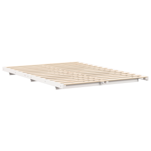 Estructura de cama Blanco 160 x 220 cm Madera maciza de pino H
