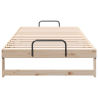 Estructura de cama con asas de transporte Marrón 100 x 200 cm 5