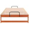 Estructura de cama con asas de transporte Marrón 100 x 200 cm 5