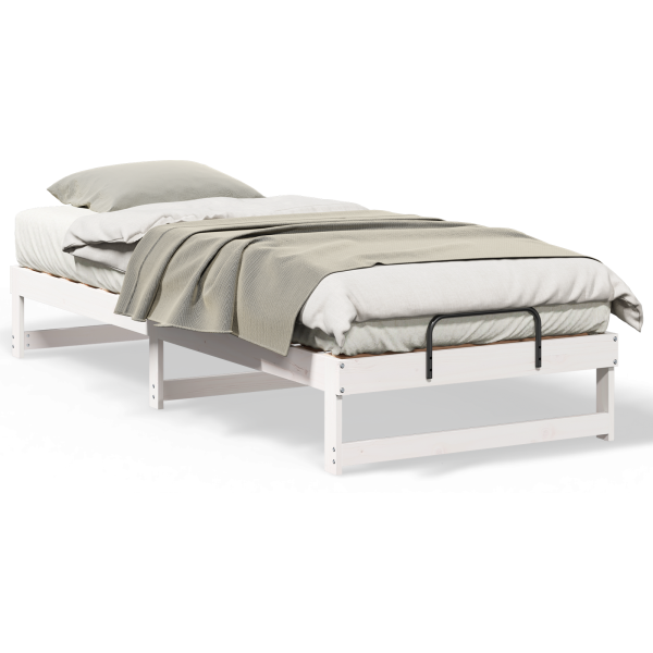 Estrutura de Cama com Alças Branco 90 x 220 cm M 4