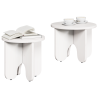Conjunto de Mesas de Café 2 pcs Blanco 39.5 x 39.5 x 30 cm 3