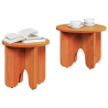 Conjunto de Mesas de Café 2 pcs Castanho-mel 3