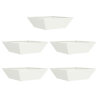 Vaso de Plástico 5 pcs Branco 50 x 50 x 15 cm Aço 2