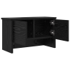 Perchero de pared con estante Roble negro 50 x 20 x 30 cm 5