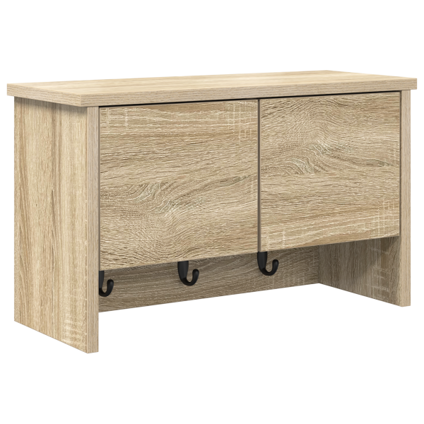 Perchero de pared con estante Roble Sonoma 50 x 20 x 30 cm M 2