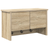 Perchero de pared con estante Roble Sonoma 50 x 20 x 30 cm 2