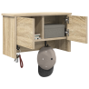 Perchero de pared con estante Roble Sonoma 50 x 20 x 30 cm 3