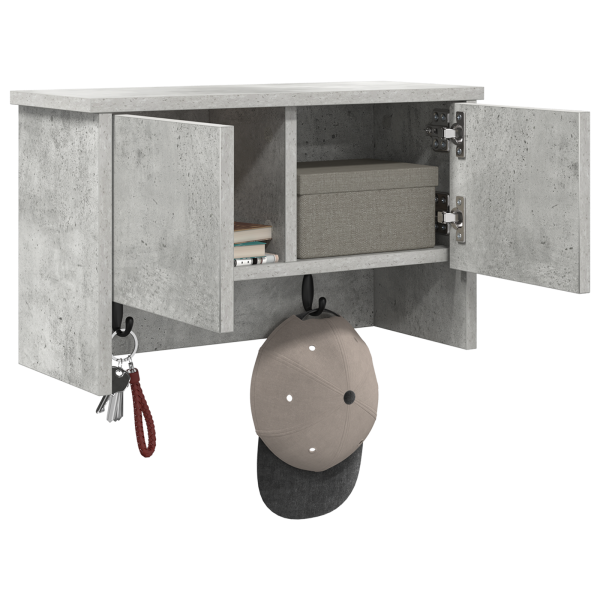 Cabideiro de Parede Cinzento cimento 50 x 20 x 30 cm M 3