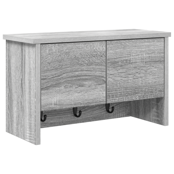 Cabideiro de Parede Sonoma cinzento 50 x 20 x 30 cm M 2