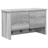 Perchero de pared con estante Gris sonoma 50 x 20 x 30 cm 2
