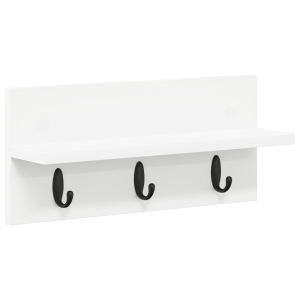Perchero de pared Blanco 40 x 10.5 x 18 cm Madera contrachapada H