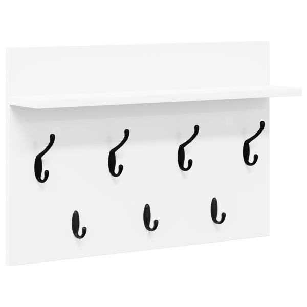Perchero de pared Blanco 60 x 40 x 12 cm Madera contrachapada M 2
