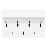 Perchero de pared Blanco 60 x 40 x 12 cm Madera contrachapada 5