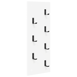 Perchero de pared Blanco 30 x 1.5 x 80 cm Madera contrachapada H