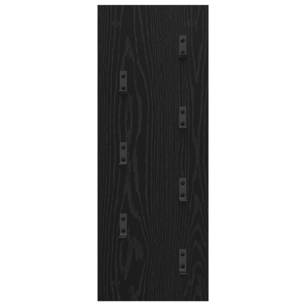 Perchero de pared Roble negro 30 x 1.5 x 80 cm M 5