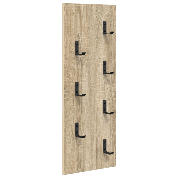 Perchero de pared Roble Sonoma 30 x 1.5 x 80 cm M 2