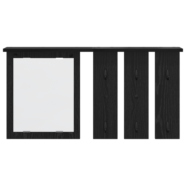 Cabideiro de Parede Carvalho preto 85 x 10 x 45 cm M 5