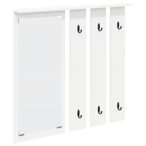 Perchero de pared Blanco 84 x 10 x 80 cm Madera contrachapada M 2
