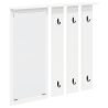 Perchero de pared Blanco 84 x 10 x 80 cm Madera contrachapada 2