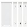 Perchero de pared Blanco 84 x 10 x 80 cm Madera contrachapada 5