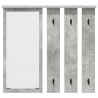 Perchero de pared con estante Gris hormigón 84 x 10 x 80 cm 5