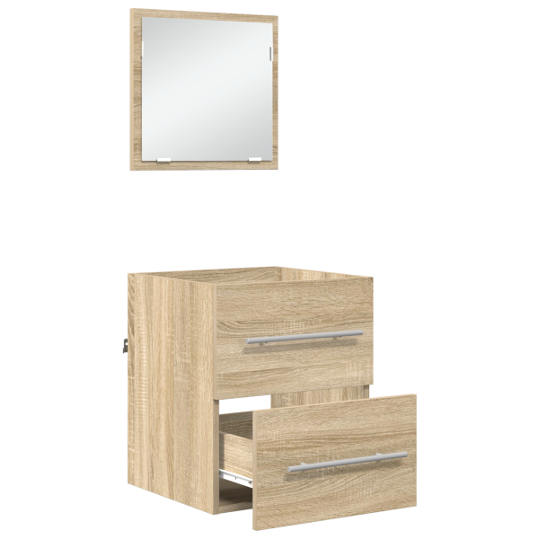 Gabinete de Baño con cajón Roble de Sonoma 41 x 38.5 x 48 cm M 5