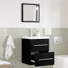 Gabinete de Baño con cajón Roble negro 41 x 38.5 x 48 cm 1