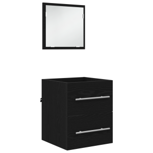 Gabinete de Baño con cajón Roble negro 41 x 38.5 x 48 cm H