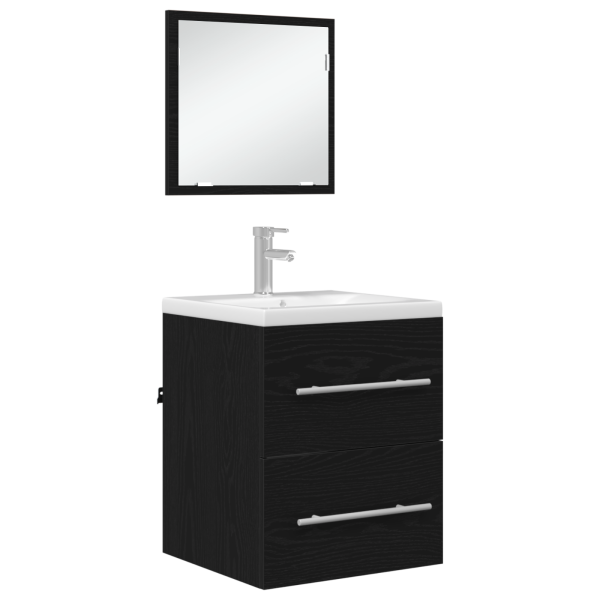 Gabinete de Baño con cajón Roble negro 41 x 38.5 x 48 cm M 3