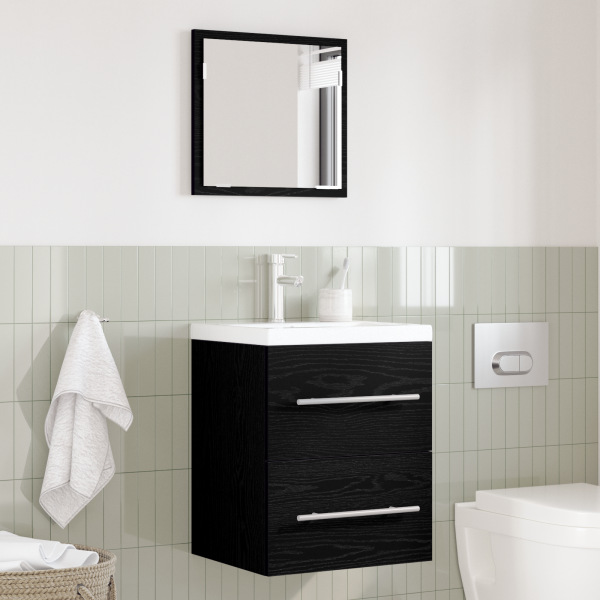 Gabinete de Baño con cajón Roble negro 41 x 38.5 x 48 cm M 4