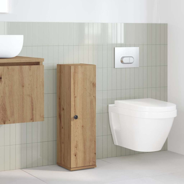 Mueble de baño con portarrollos roble artisan 20.5x22x72 cm M 3