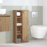 Mueble de baño con portarrollos roble artisan 39x22x90 cm 3