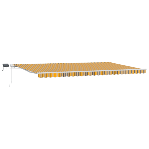 Toldo Retrátil with Manual Laranja e marrom 600 × 350 cm Multicolor M 2