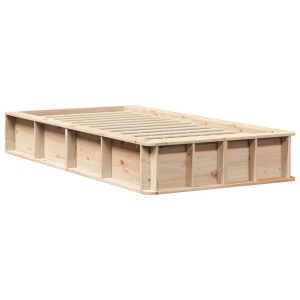 Estructura de cama Marrón 100 x 200 cm Madera H