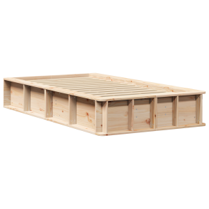Estructura de cama con almacenamiento Manual Marrón 90 x 190 cm Madera H