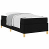 Cama tipo Box Spring Otro Negro y Blanco 90 x 190 cm tela 3